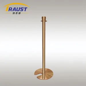 Traust traditionnel événement fête U forme empilable velours suspendu garde-corps barrière poteau poteau rouge tapis poteaux pour foule - Product Image 2