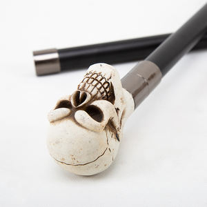 Knochen kopf Luxus Zauberstab Weihnachts feier Dekoration Cosplay Halloween Requisiten Mode Cool Walking <span class=keywords><strong>Wand</strong></span> Wanders tock - Product Image 3
