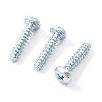 Vis autotaraudeuses à tête cylindrique cruciforme zinguées DIN 7981 M3 M4 M4.5 personnalisées en usine pour fixations de voitures jouets pour enfants