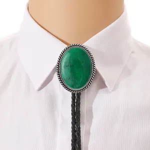 Золотые металлические галстуки-Боло, популярные западные световые кристаллы, оптовая продажа, мужские галстуки, аксессуары для галстуков