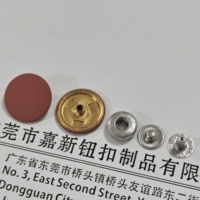 Boutons-pression en laiton de 20 mm de haute qualité pour la mode, revêtement doux au toucher, personnalisables, couleur marron brandy riche, pour vêtements