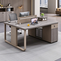Bureau de travail modulaire durable pour employés, table de poste de travail pour personnel de bureau, taille personnalisée disponible