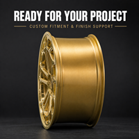 Jantes Mforged Premium Gold Multi-trous haute performance avec design à rayons ouverts pour marques de véhicules personnalisées et applications de rechange
