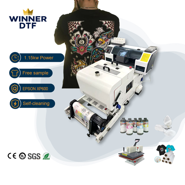 Winner Automatic DTF Toner Inkjet Label Printer XP600 A3 New Multicolor for I3200 Print Head Flexographic 1 Year Warranty