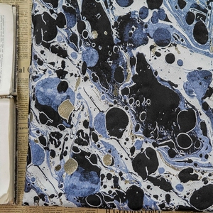 Caliente azul negro color contraste <span class=keywords><strong>relieve</strong></span> oro alambre Splash-tinta estilo Nueva <span class=keywords><strong>pintura</strong></span> al óleo diseño jacquard - Product Image 4