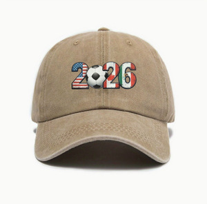 Cappellino da Calcio Stampato Giochi Nord America 2026, Berretto Sportivo in Tessuto Lavato, Cappello da Sole Unisex, Visiera Sportiva per Esterni - Product Image 5