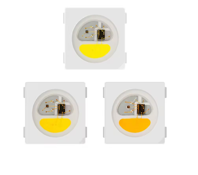 WS2812 Sk6812 APA102 5050 RGBW Rgb 4Pin SMD LED Chip 0.1W-2W Power Blue Green Red Emitting Color with LM Luminous Flux