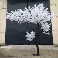 Pohon Sakura Plastik Besar Realistis, Pohon Lantai Buatan Ramah Lingkungan, Tinggi Dapat Disesuaikan, Rangka Besi, Pernikahan, Kustom