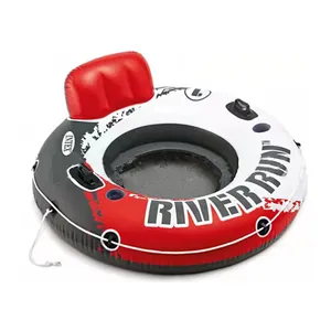 B03 Avenli Jilong Intex 56825迷彩河跑单水漂流圈垫充气游泳池浮筒