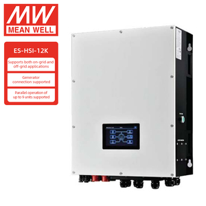 Convertisseur solaire hybride MEAN WELL ES-HSI-12K 12000W 12KW triphasé hors réseau/sur réseau double MPPT IP66 <span class=keywords><strong>WiFi</strong></span> BMS batterie 48V garantie 5 ans - Product Image 1