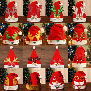Chapeau <span class=keywords><strong>de</strong></span> Noël pour Enfants et Adultes en Tissu Non Tissé, avec Cornes <span class=keywords><strong>de</strong></span> <span class=keywords><strong>Renne</strong></span> et Cape <span class=keywords><strong>de</strong></span> Bonhomme <span class=keywords><strong>de</strong></span> Neige, Article Promotionnel - Product Image 2