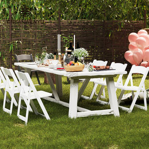 Chaises pliantes de jardin pour événements best-seller qualité supérieure bon marché en plastique blanc résine mariage extérieur événement wimbledon salle à manger pour événements - Product Image 1