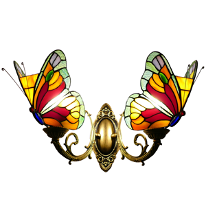 Luci stile moderno fatte a mano luci da parete design europeo farfalla camera da letto soggiorno corridoio luci LED - Product Image 4