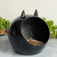 Lit pour chat en forme de dôme antibactérien personnalisé, maison pour animaux de compagnie semi-fermée de luxe, nouveau matériau, abri intérieur, cachette pour chaton