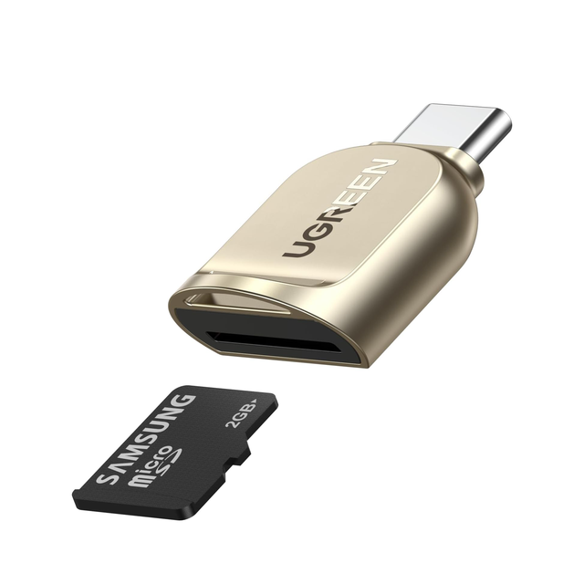 UGREEN USB C Micro Card Reader, Type C to Micro Card Adapter with Zinc Alloy External, Portable SD Card Reader