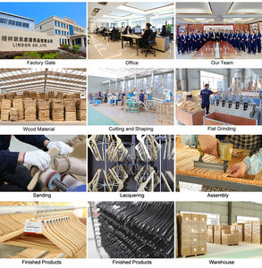 <span class=keywords><strong>LINDON</strong></span> Magasin de vêtements Cintre de veste en bois de luxe avec barre de pantalon en velours - Product Image 4