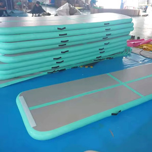 Oem ODM tùy chỉnh in PVC nổi Thể dục dụng cụ Nệm sàn không khí TUMBLING Mat Inflatable Yoga Mat thể dục thảm không khí theo dõi - Product Image 5