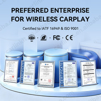 Adaptateur CarPlay sans fil OEM Easy Setup pour voiture, connectivité portable, boîte Ai, dongle USB CarPlay, double canal 4 en 1, Aibox