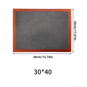 Tapete de Silicona Reutilizable de 30x40cm para Hornear, Antiadherente, Resistente al Calor, para Horno, Parrilla, Microondas, Herramientas para Hornear y Repostería - Product Image 6