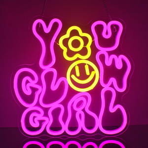Design gratuito personalizzato '<span class=keywords><strong>Happy</strong></span> Birthday' LED luce al Neon lettera segno per la festa di matrimonio casa Bar natale - Product Image 1