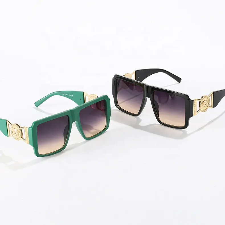 2022 Newest Vintage Oversized Womens Shades Fashion Designer Luxury Sun Glasses Square Big Frame Famous Brands Sunglasses