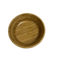 Saladier en bois rond naturel Ustensiles de cuisine de mariage pour table à manger en bambou Vaisselle d'hôtel pour mélanger les salades
