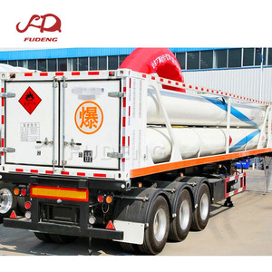 รถกึ่งพ่วงขนส่งก๊าซ CNG/ไฮโดรเจน 8 ท่อ ยอดขายดีที่สุดในจีน - Product Image 2