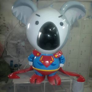 Venta al por mayor encantadora resina Animal escultura dibujos animados resina <span class=keywords><strong>Snoopy</strong></span> escultura fibra de vidrio perro estatua - Product Image 3