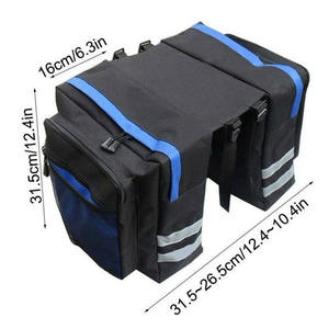 กระเป๋าจักรยานกันน้ำขนาดใหญ่สำหรับการเดินทางด้วยจักรยานพร้อมช่องเก็บของสองชั้น - Product Image 6