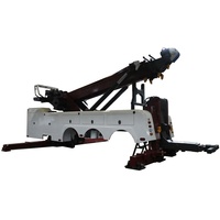 Camion de dépannage diesel manuel robuste de 25 tonnes, neuf et de qualité supérieure, avec flèche de levage rotative et télécommande