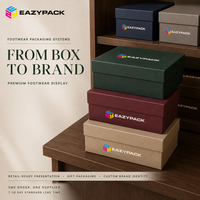 Boîte à chaussures de luxe personnalisée, emballage rigide en deux parties pour chaussures, carton mat, impression de logo, cadeau et artisanat