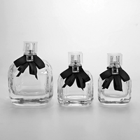 Botol Parfum Kaca Mewah Desain Unik Bentuk Khusus Pompa Semprot 30ml/50ml/100ml Kosong, Promo Panas