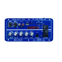 Amplificateur de voiture mono SZM D100 II en fer 100W AC110/240V DC12/24V avec écran, FM, USB, TF, double micro et télécommande pour subwoofer 5.0