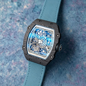 Reloj de Buceo Mecánico Automático para Hombre RM6702 de Lujo OEM, Cristal de Zafiro, Resistente al Agua 100m, Correa de Goma, Fibra de Carbono de 7.8mm - Product Image 3