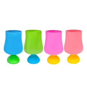 MEIZHILI 2023 Fresh and cute middle tulip water cup Macaron color cute creative juice cup net red glass water cup female