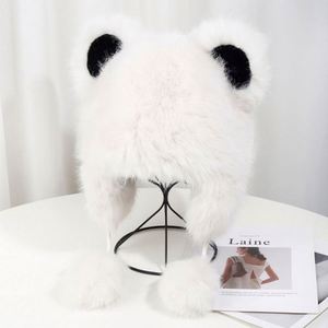 Nuevo Gorro de Invierno para Mujer, Color Sólido, Bonito y Peludo, con Pompón, para Calentar las Orejas en Clima Frío, Gorro de Piel para Invierno - Product Image 6