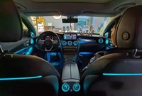 Tweeter Giratorio 3D para Interior de Coche, Altavoz con Luz Ambiental para Rejillas de Ventilación Delanteras y Traseras para Mercedes-Benz Clase C W205 GLC X253