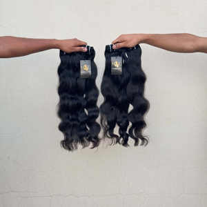 100% cheveux bruts non transformés du Temple indien, faisceaux de cheveux raides naturels du Temple, paquet de cheveux de couleur blonde - Product Image 2