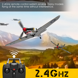 <span class=keywords><strong>Avion</strong></span> RC de combat <span class=keywords><strong>P</strong></span>-<span class=keywords><strong>40</strong></span> télécommandé 2,4 GHz avec fonction de virage en U à une touche pour enfants - Product Image 3
