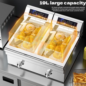 <span class=keywords><strong>Friteuse</strong></span> électrique 38L en acier inoxydable de qualité commerciale, robuste et antirouille, idéale pour la cuisine - Meilleures ventes - Product Image 6