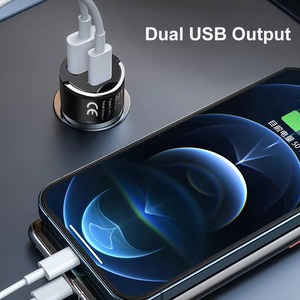 Universal Car Charger 100W Dual Port <b>USB</b> Type-<b>C</b> PD 3.0 <b>USB</b>-A QC 3.0 Fast Charging <b>Adapter</b> for Android iPhone - Product Image 2