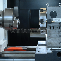 Tour-fraiseuse CNC verticale CK6150 à broche unique, moyenne capacité, avec chargeur d'outils, système GSK/FANUC