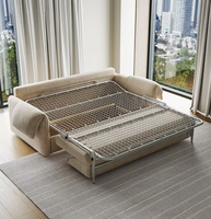 Canapé-lit convertible multifonctionnel pliable et intégré à double usage, doux et inclinable, pour appartement, bureau, chambre et salon