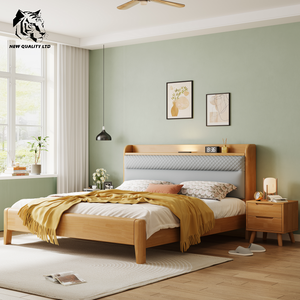 เตียงหนังดีไซน์ใหม่ล่าสุด ขนาด 1.8 ม. รุ่นคิงไซส์ ผลิตจากไม้  รับผลิตตามแบบ  โลโก้สั่งทำได้  ราคาโรงงานดีที่สุด  มีสินค้าพร้อมส่งจำนวนมาก เป็นมิตรต่อสิ่งแวดล้อม  เฟอร์นิเจอร์ห้องนอน - Product Image 2