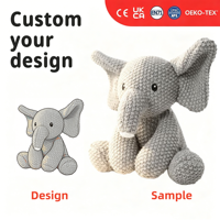 Faible MOQ OEM ODM, Jouet en peluche tricoté mignon de dessin animé, Rembourré en coton PP, Animal en peluche au crochet fait main