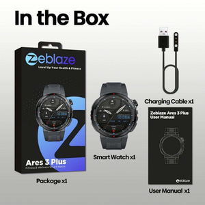 Montre connectée Zeblaze Ares 3 Plus avec écran AMOLED Ultra HD de 1,43'' (466*466), compatible Android et iOS, moniteur d'oxygène sanguin, suivi de la santé, montre de sport - Product Image 6