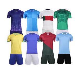 Maglia nazionale calcio in poliestere abbigliamento sportivo uomo brasiliano di calcio indossare le divise da calcio portogallo maglie da calcio personalizzate