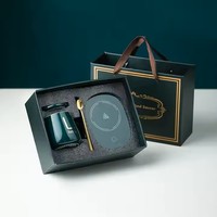 Tasse chauffante électrique portable en céramique et porcelaine avec thermostat à température constante de 55 degrés, idéale pour le café (OEM)