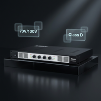 Amplificador de Potencia Digital Clase D Thinuna DA-4150H EU de 4 Canales, 1U, Montaje en Rack de 19 Pulgadas, 70V 100V, Voltaje Constante, para Sistemas PA