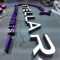 Panneaux lumineux LED RVB pour enseignes de magasin, lettres frontales, panneaux nominatifs, signalétique extérieure illuminée, impression sur mesure pour entreprises